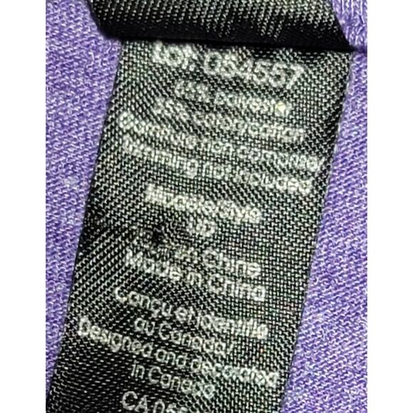 Initial Attraction Purple Heathered Victoria Canada Graphic Top Medium Soft - Picture 4 of 5